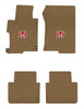 Lloyd Velourtex Front & Rear Mats for '13-17 Honda Accord W/Red on Black Honda H