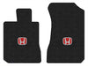 Lloyd Luxe Front Carpet Mats for '98-99 Honda Accord W/Red on Black Honda H Logo