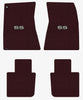 Lloyd Velourtex Front & Rear Mats for '68-69 Chevy Malibu W/Silver on Black SS