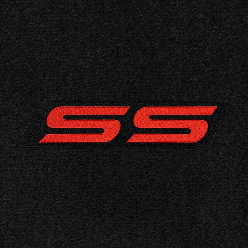 Lloyd Classic Loop Front Mats for '06-07 Chevy Malibu W/Ss Letters Red on Black