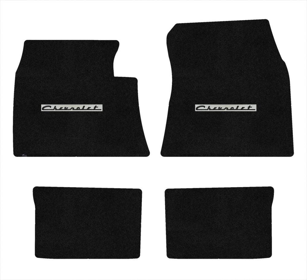 Lloyd Ultimat Front & Rear Mats for '59-60 Chevy Bel Air W/Black on Silver Chevy