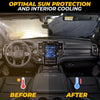 Jeep Windshield Sunshade | Protects Sun Visor from UV and Heat Protection | Fits for Wrangler, Gladiator, and Rubicon Models | Keeps Your Car Cool and Comfort | X-Small (60" x 21")