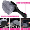 Viewsun 17pcs Car Cleaning Kit, Pink Car Interior Detailing Kit with High Power Handheld Vacuum, Detailing Brush Set, Windshield Cleaner, Cleaning Gel, Complete Auto Accessories for Women Gift