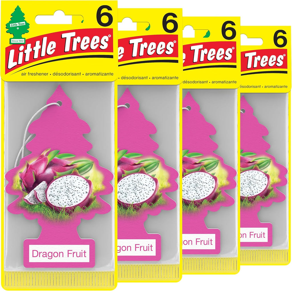 LITTLE TREES Air Fresheners Car Air Freshener. Hanging Tree Provides Long Lasting Scent for Auto or Home. Black Ice, 24 Air Fresheners