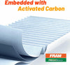 FRAM Fresh Breeze Cabin Air Filter Replacement for Car Passenger Compartment w/ Arm and Hammer Baking Soda, Easy Install, CF10134 for Honda Vehicles, white