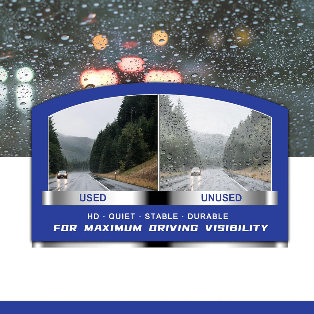 OEM QUALITY 13" + 13" Premium All-Seasons Stable And Quiet Windshield Wiper Blades(Set of 2)