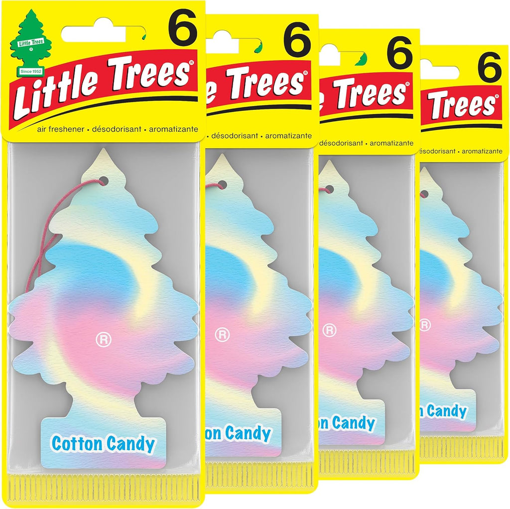 LITTLE TREES Air Fresheners Car Air Freshener. Hanging Tree Provides Long Lasting Scent for Auto or Home. Black Ice, 24 Air Fresheners