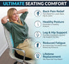 ComfiLife Premium Gel & Memory Foam Seat Cushion – Doctor Recommended Office Chair Cushion, Car Seat Cushion – Chair Cushions for Back & Sciatica Pain Relief – Seat Cushions for Office & Desk (Beige)