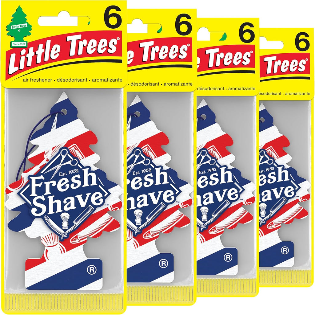 LITTLE TREES Air Fresheners Car Air Freshener. Hanging Tree Provides Long Lasting Scent for Auto or Home. Black Ice, 24 Air Fresheners