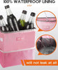 HOTOR Car Trash Can with Lid and Storage Pockets - 100% Leak-Proof Organizer, Waterproof Garbage Can, Multipurpose Trash Bin for Car, 2 Gallons, Black