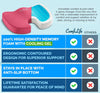 ComfiLife Premium Gel & Memory Foam Seat Cushion – Doctor Recommended Office Chair Cushion, Car Seat Cushion – Chair Cushions for Back & Sciatica Pain Relief – Seat Cushions for Office & Desk (Beige)