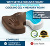 ComfiLife Premium Gel & Memory Foam Seat Cushion – Doctor Recommended Office Chair Cushion, Car Seat Cushion – Chair Cushions for Back & Sciatica Pain Relief – Seat Cushions for Office & Desk (Beige)