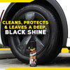 Meguiar's Hot Shine Tire Foam - High Goss Tire Shine That Cleans, Shines, and Protects in One, Deep, Black Shine with Conditioners and UV Protection to Help Keep Tires Looking Like New, 19 Oz Aerosol