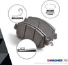 Wagner QuickStop ZD866 Front Disc Brake Pad Set Ceramic for Jeep Patriot