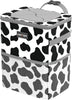 HOTOR Car Trash Can with Lid and Storage Pockets - 100% Leak-Proof Organizer, Waterproof Garbage Can, Multipurpose Trash Bin for Car, 2 Gallons, Black