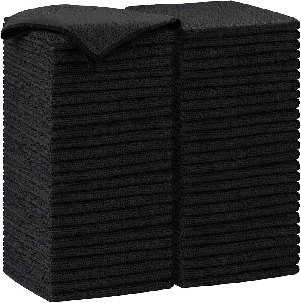AIDEA Microfiber Cleaning Cloth, 50PK, Microfiber Towels for Cars, Premium All Purpose Car Cloths, Dusting Cloth Cleaning Rags, Absorbent Towels for SUVs, House, Kitchen, Window, 12"×12"