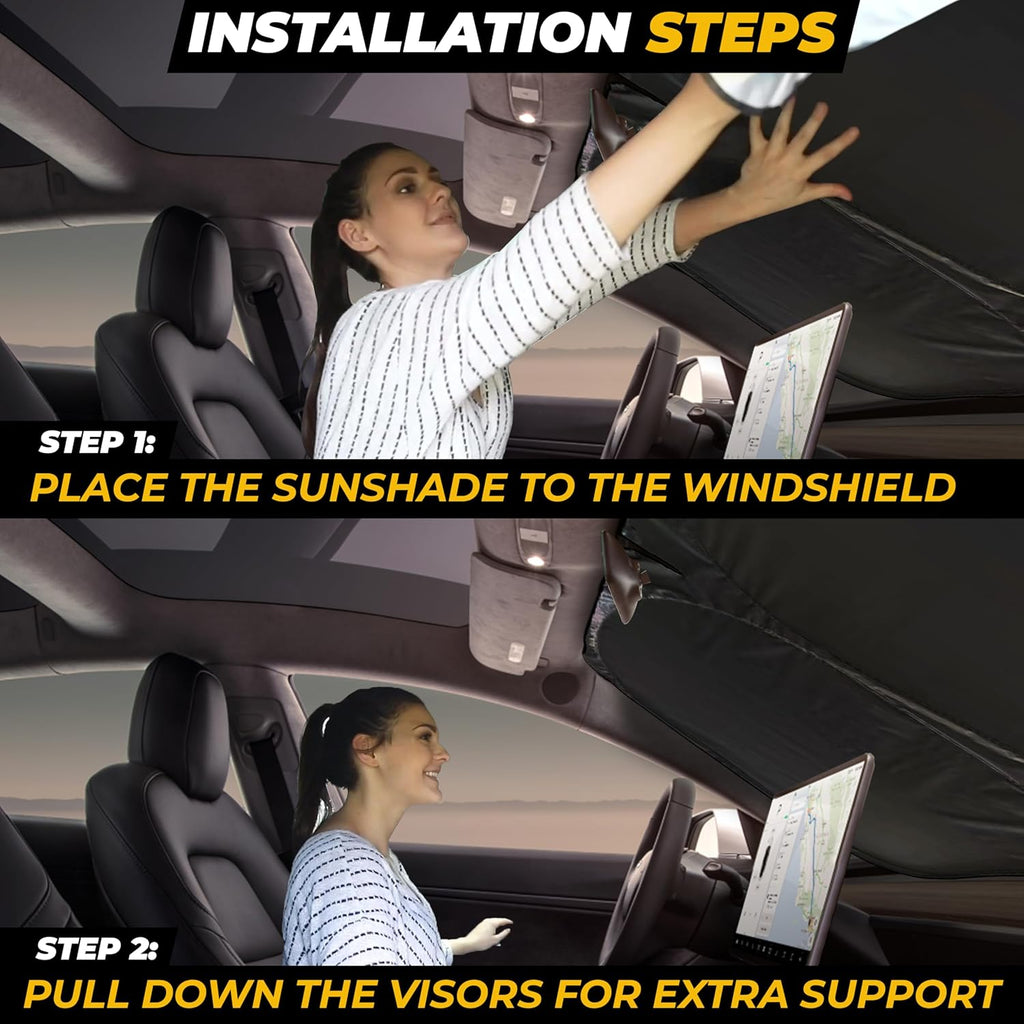 Jeep Windshield Sunshade | Protects Sun Visor from UV and Heat Protection | Fits for Wrangler, Gladiator, and Rubicon Models | Keeps Your Car Cool and Comfort | X-Small (60" x 21")