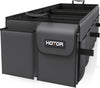 HOTOR Trunk Organizer - Car Organizer, Foldable Trunk organizer for SUVs & Sedans, Sturdy Car Organization for Car Accessories, Tools, Sundries, Black, 2 Compartments, 21.3"×12.6"×10.6"