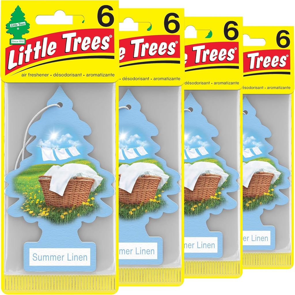 LITTLE TREES Air Fresheners Car Air Freshener. Hanging Tree Provides Long Lasting Scent for Auto or Home. Black Ice, 24 Air Fresheners