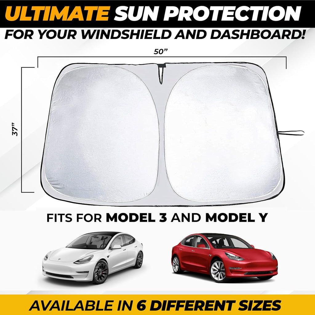 Jeep Windshield Sunshade | Protects Sun Visor from UV and Heat Protection | Fits for Wrangler, Gladiator, and Rubicon Models | Keeps Your Car Cool and Comfort | X-Small (60" x 21")