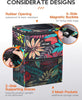 HOTOR Car Trash Can with Lid and Storage Pockets - 100% Leak-Proof Organizer, Waterproof Garbage Can, Multipurpose Trash Bin for Car, 2 Gallons, Black