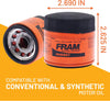 FRAM Ultra Synthetic Automotive Replacement Oil Filter, Designed for Synthetic Oil Changes Lasting up to 20k Miles, XG6607 with SureGrip (Pack of 1)