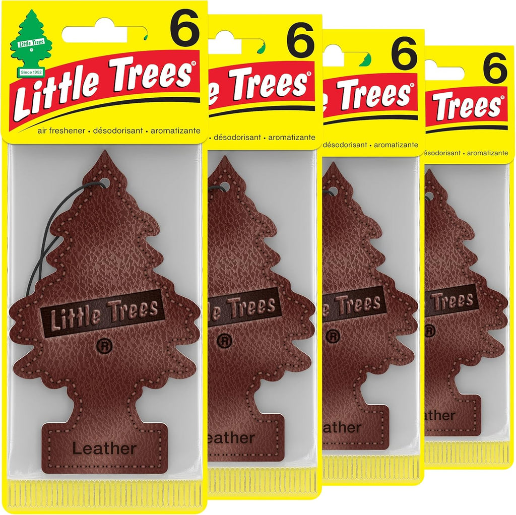 LITTLE TREES Air Fresheners Car Air Freshener. Hanging Tree Provides Long Lasting Scent for Auto or Home. Black Ice, 24 Air Fresheners