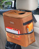 HOTOR Car Trash Can with Lid and Storage Pockets - 100% Leak-Proof Organizer, Waterproof Garbage Can, Multipurpose Trash Bin for Car, 2 Gallons, Black
