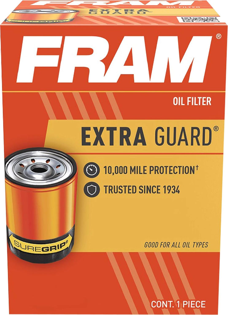 FRAM Ultra Synthetic Automotive Replacement Oil Filter, Designed for Synthetic Oil Changes Lasting up to 20k Miles, XG6607 with SureGrip (Pack of 1)