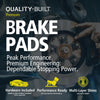 QUALITY-BUILT Premium Ceramic Front Brake Pads 1001-0741C Compatible with 1998-2002 Chevrolet Prizm; 1998-2002 Toyota Corolla