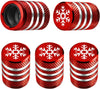 Tire Valve Stem Cap Cover - (5 Pack) Tire Air Cap Metal with Plastic Liner Corrosion Resistant Leak-Proof American Flag for Car Truck Motorcycle Bike Black