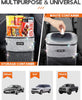 HOTOR Car Trash Can with Lid and Storage Pockets - 100% Leak-Proof Organizer, Waterproof Garbage Can, Multipurpose Trash Bin for Car, 2 Gallons, Black