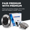 Wagner QuickStop ZD866 Front Disc Brake Pad Set Ceramic for Jeep Patriot