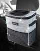 HOTOR Car Trash Can with Lid and Storage Pockets - 100% Leak-Proof Organizer, Waterproof Garbage Can, Multipurpose Trash Bin for Car, 2 Gallons, Black