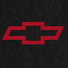 Lloyd Luxe Front & Rear Mats for '69-71 Chevy Bel Air W/Red Chevy Outline Bowtie