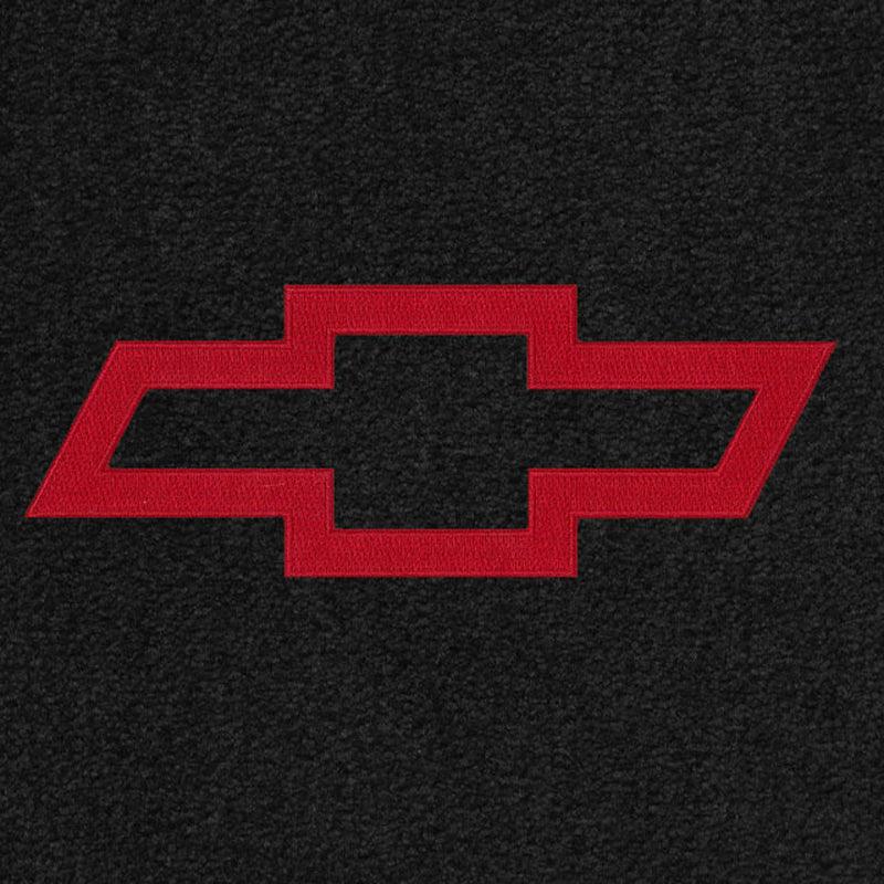 Lloyd Luxe Front & Rear Mats for '69-71 Chevy Bel Air W/Red Chevy Outline Bowtie