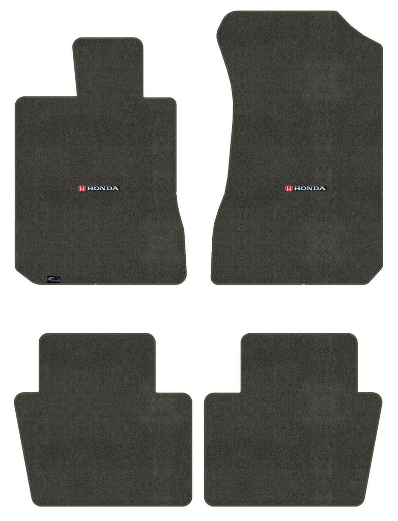 Lloyd Velourtex Front & Rear Mats for '84-85 Accord W/Red & Black Honda H & Word