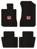 Lloyd Berber Front & Rear Mats for '86-87 Honda Accord W/Red on Black Honda H