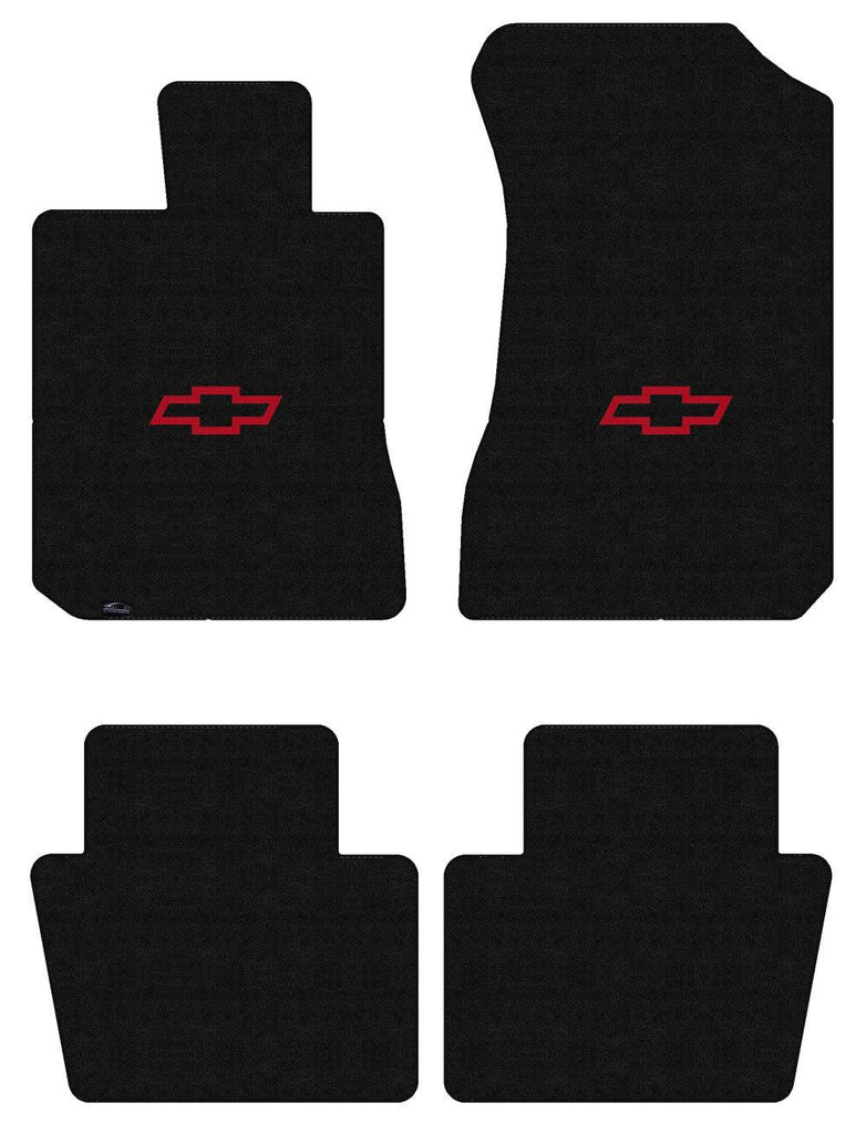 Lloyd Luxe Front & Rear Mats for '69-71 Chevy Bel Air W/Red Chevy Outline Bowtie