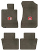 Lloyd Ultimat Front & Rear Mats for '80-81 Honda Accord W/Red on Black Honda H