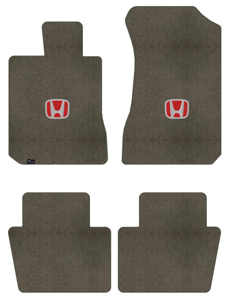 Lloyd Ultimat Front & Rear Mats for '80-81 Honda Accord W/Red on Black Honda H