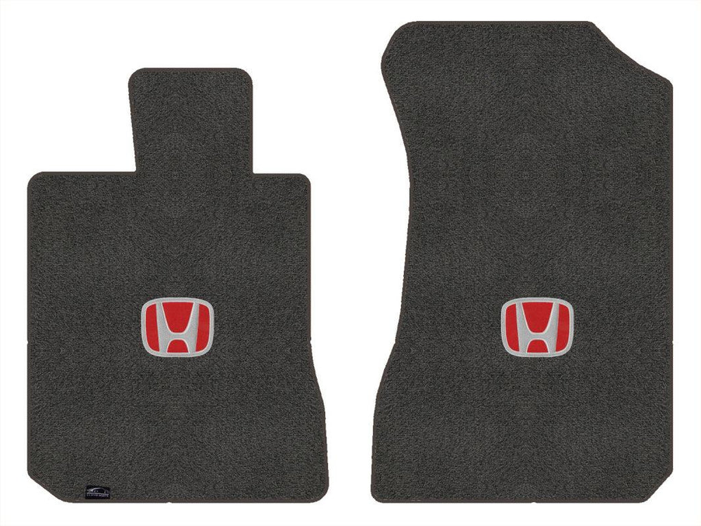 Lloyd Ultimat Front Carpet Mats for '96-00 Honda Civic W/Red on Black Honda H