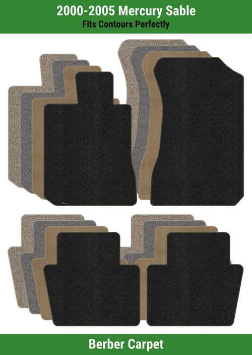 Lloyd Berber Front & Rear Row Carpet Mats for 2000-2005 Mercury Sable