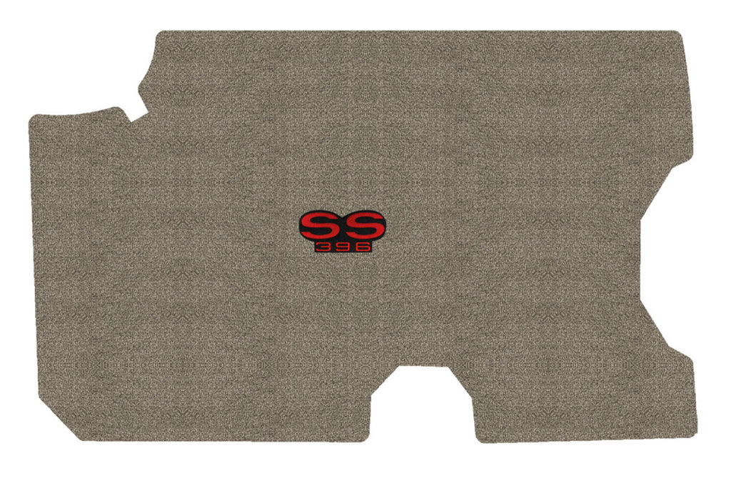 Lloyd Luxe Trunk Carpet Mat for '59-60 Chevy Bel Air W/Red on Black SS 396 Logo