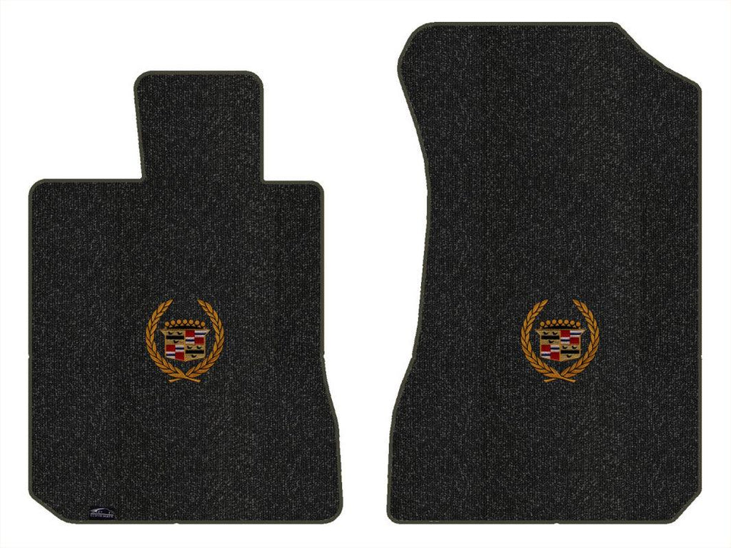 Lloyd Berber Front Carpet Mats for '71-73 Cadillac Calais W/Gold Cadillac Crest