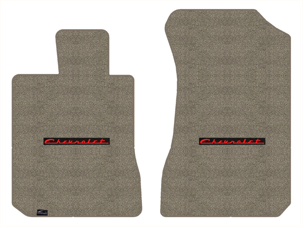 Lloyd Luxe Front Carpet Mats for '69-71 Chevy Bel Air W/Red on Black Chevy Logo