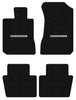 Lloyd Luxe Front & Rear Mats for '72-76 Chevy Bel Air W/Black on Silver Chevy