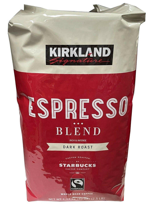 Kirkland Signature Espresso Blend Rich & Intense Dark Roast Starbucks 40 Oz