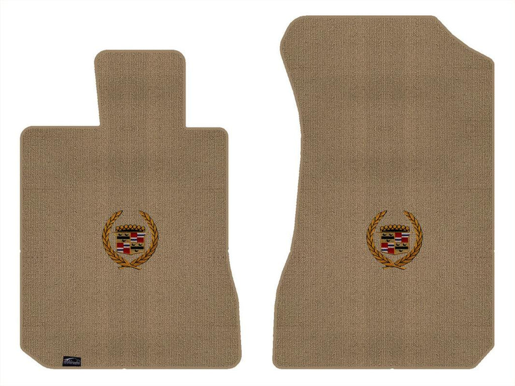 Lloyd Berber Front Carpet Mats for '71-73 Cadillac Calais W/Gold Cadillac Crest