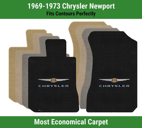 Lloyd Velourtex Front Mats for '69-73 Chrysler Newport W/Chrysler W/ Wings 2